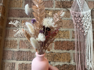 dried Valentine arrangement